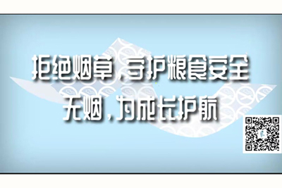 大鸡吧干逼视频拒绝烟草，守护粮食安全